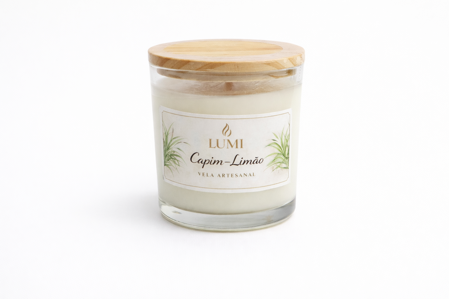 Vela Aromática em Copo Whisky - Capim - Limão